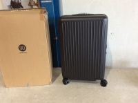 NINETYGO 24" Black Hardside Carry On Luggage with Spinner Wheels