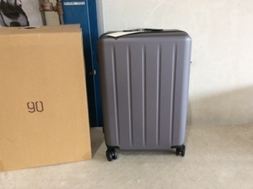 NINETYGO 24" Grey Hardside Carry On Luggage with Spinner Wheels