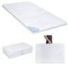 Portable 3in Queen Size Tri-Folding Memory Foam Gel Mattress Topper w/ Removable Cover&nbsp;
