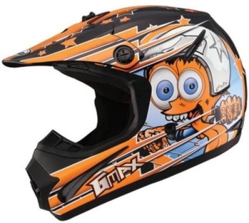 GMax Superstar TC6 Offroad Helmet, Youth Small, Black/Orange - NEW in Damaged Box&nbsp;