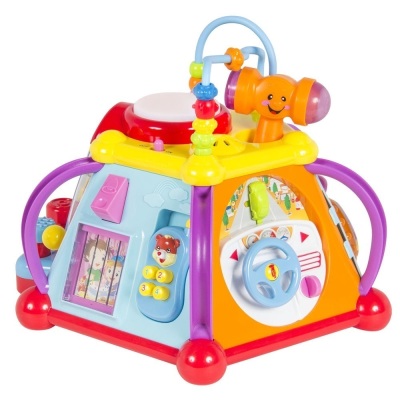 Kids Toddlers Musical Activity Cube w/ 15 Functions,lights,Sounds