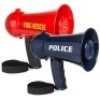 Lot of (2)&nbsp;Pretend Play Fire and Police Megaphone Toy Set w/ Siren, Volume Control&nbsp;