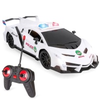 Lot of (2)&nbsp;Remote Control Police Sports Car Toy w/ Headlights, Police Lights&nbsp;