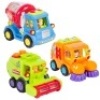 Lot of (2)&nbsp;Push-and-Go Friction Powered Car Toys w/ Street Sweeper, Cement Truck, Harvest Truck&nbsp;