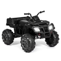 12V Kids Powered ATV Quad 4-Wheel Ride On Car w/ 2 Speeds, Spring Suspension, MP3, Storage
