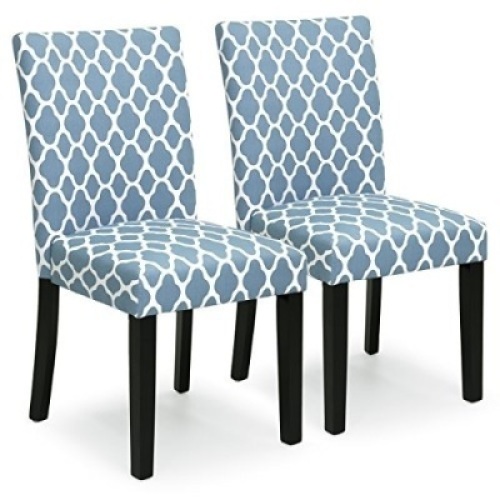 &nbsp;Mid-Century Modern Fabric Parson Dining Chairs, Set of 2&nbsp;&nbsp;