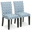 &nbsp;Mid-Century Modern Fabric Parson Dining Chairs, Set of 2&nbsp;&nbsp;