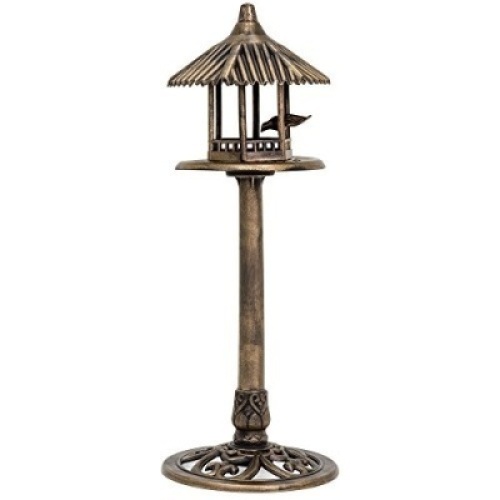 Standing Pedestal Bird Feeder, Outdoor D&eacute;cor for Garden