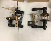 Lot of (2) Locking Door Handles, Appears New, Sold as is