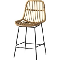 Opalhouse&nbsp;Linnet Rattan with Metal Legs Counter Height Bar Stool Light Brown. NEW. $125 Retail Value