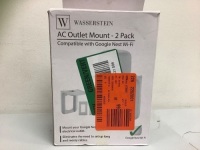 AC Outlet Mount for Google Nest,&nbsp;2 Pack, Appears New, Sold as is