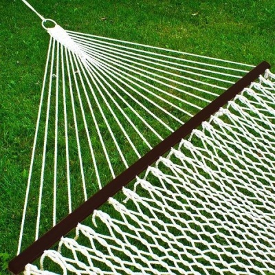 Cotton Rope 2-Person Double Hammock w/ Spreader Bars, Carrying Case. Appears New