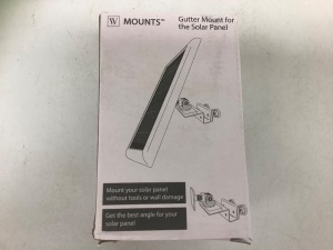 Lot of (4) Gutter Mounts for Solar Panel, Appears New, Sold as is