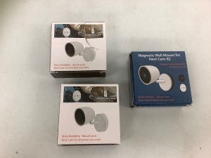 Lot of (3) Magnetic Wall Mount for Nest Cam IQ, Appears New, Sold as is
