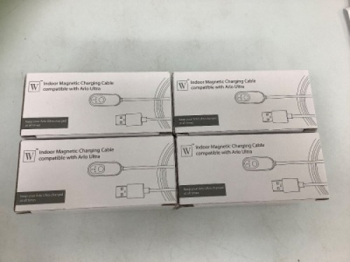 Lot of (4)&nbsp;Indoor Magnetic Charging Cable for Arlo Ultra, Appears New, Sold as is