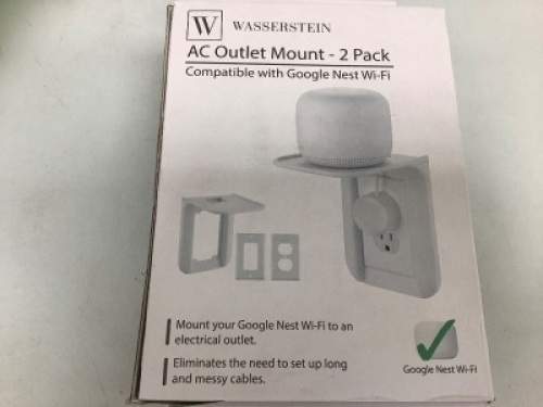 AC Outlet Mount for Google Nest, Appears New, Sold as is
