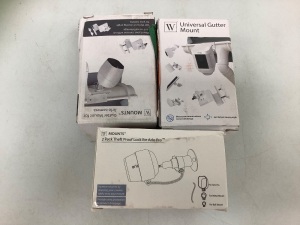 Lot of (3) Univeral Gutter Mounts for Arlo Camera, Appears New, Sold as is