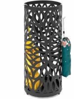 Modern Spherical Metal Entryway Umbrella Storage Stand w/ 2 Hooks, Drain Tray&nbsp;