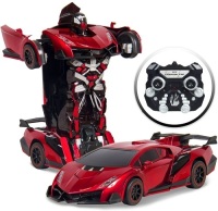 Lot of (3)&nbsp;1:16 Scale Transforming Remote Control Robot Drifting Race Car Toy w/ LED Lights&nbsp;
