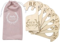 Lot of (10)&nbsp;Premium Wood Baby Closet Dividers, Newborn to 24 Month,&nbsp;Set of 7