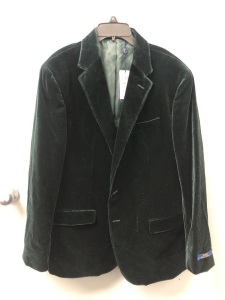 Ralph Lauren Mens Velvet Blazer 46L, Appears New, Sold as is