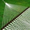 Cotton Rope 2-Person Double Hammock w/ Spreader Bars, Carrying Case. Appears New