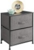 mDesign 2-Drawer Vertical Dresser Storage Tower. Appears New