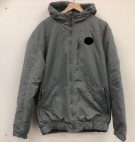 Mens Hooded Jacket, L Tall, New w/ Undone Seam on Collar, Sold as is