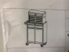Tool Cabinet, E-Comm Return, Missing Handle
