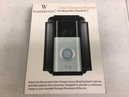 Solar Charging Bracket for Ring Video Doorbell 2, Appears New, Sold as is