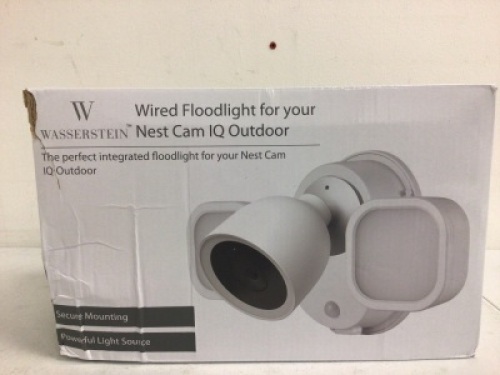 Wired Floodlight for Nest Cam IQ Outdoor, Sealed/Appears New, Sold as is