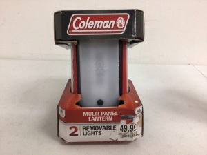 Coleman Multi Panel Lantern, Appears New, Untested, Sold as is