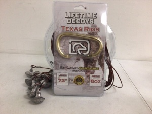 Texas Rigs Coated Cable Decoy Rig, E-Commerce Return, Sold as is