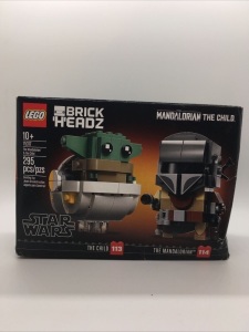 LEGO Brickheadz The Mandalorian & The Child, New/Unopened, Box has wear