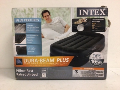 Intex Inflatable Twin Mattress, E-Commerce Return, Sold as is