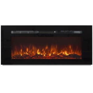 1500W 50in Heat Adjustable In-Wall Recessed Electric Fireplace Heater w/ Remote Control 