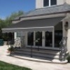 Retractable Patio Awning Cover w/ Aluminum Frame, Crank Handle&nbsp;