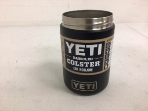 Yeti Rambler Colster, New w/ Missing Lid, Sold as is