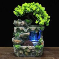 Desktop Fountain with LED Lights & Atomizer