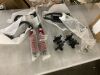 Suspension Swing Arm Assembly Metal Upper/Lower Steering Knuckle Spindle Suspension+Shock for ATV Go Kart 340mm - 2
