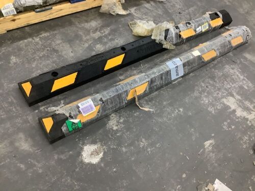 Lot of (2) Tireboss Rubber Parking Wheel Stop 6'