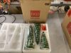 Set of 3 Pre-Lit Ceramic Tabletop Christmas Trees - 2
