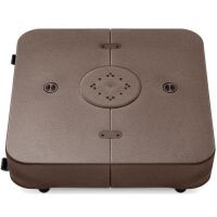 Outdoor Cantilever Base w/ Wheels, Locks, Fillable 330lb Capacity