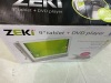 Zeki tblet with buildt in DVD player, internet works. Some apps are not upgradable.