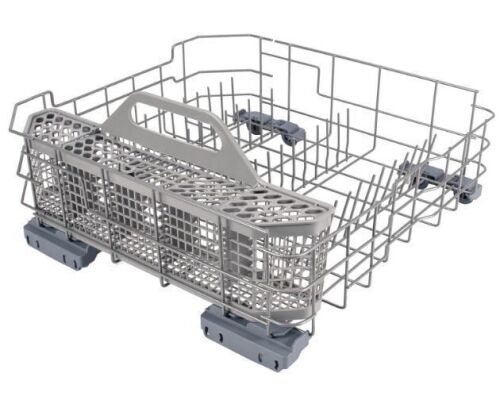 Dishwasher Lower Rack Assembly & Silverware Basket Compatible with GE Dishwashers