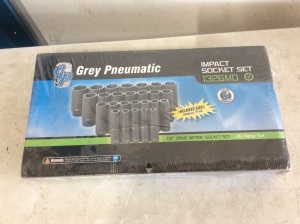 Grey Pneumatic 1/2 in. Drive Metric Socket Set, 26 pc