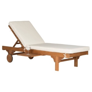 Safavieh Newport Chaise Lounge Chair With Side Table