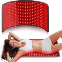 Comfytemp 33'' x 17'' Red Light Therapy Mat for Body, 480 LEDs FSA Eligible HSA Near Infrared Light Therapy Pad, 660nm & 850nm Light Blanket for Back Belly Knee Joint Muscle, 65W