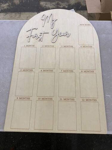 My First Year Baby Photo Board