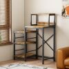 6-Tier Mini Fridge Cabinet Microwave Stand